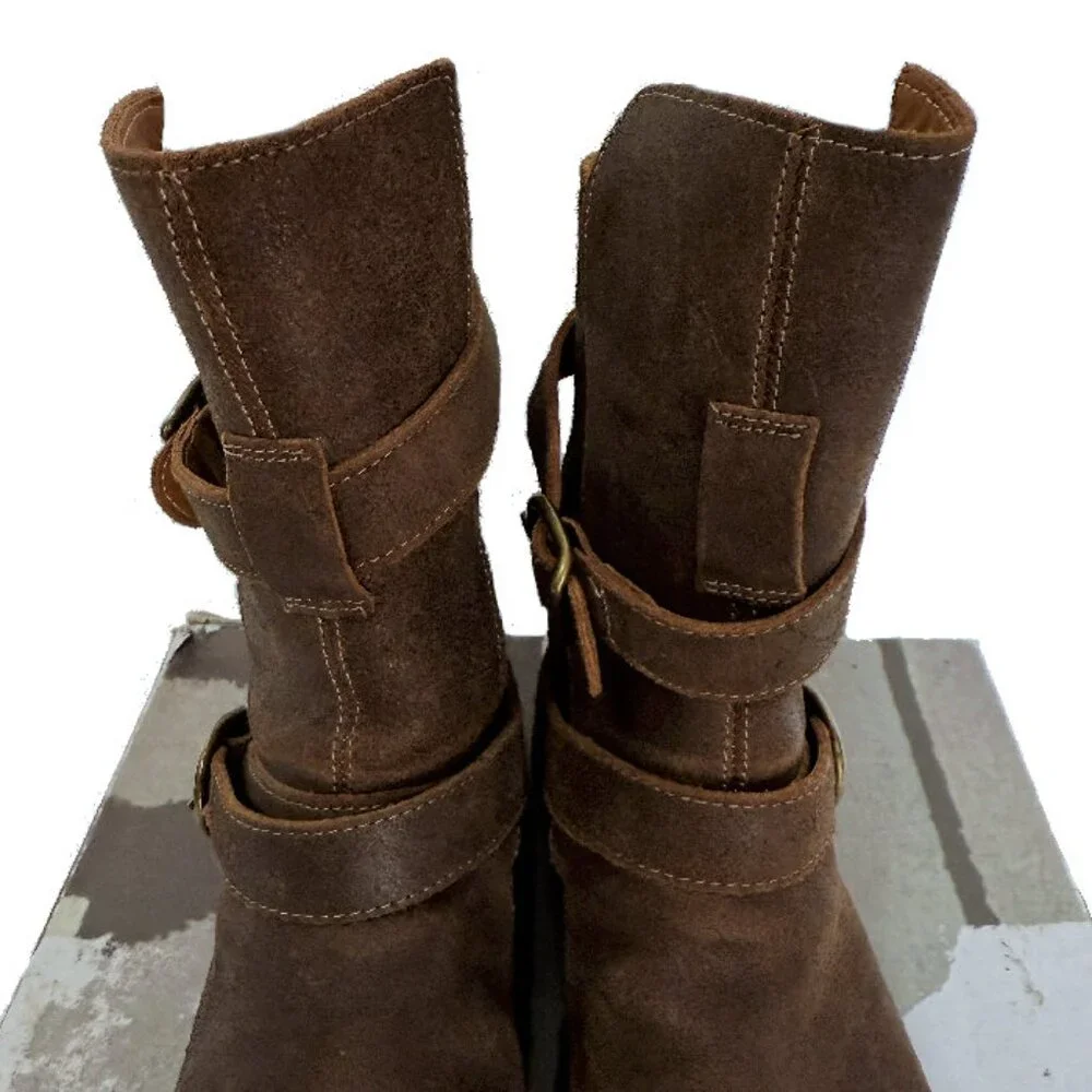 FIORENTINI + BAKER 2-Buckle Eternity 713 Moto Boots Levanzo Ice Size 38.5 NIB - Picture 3 of 14